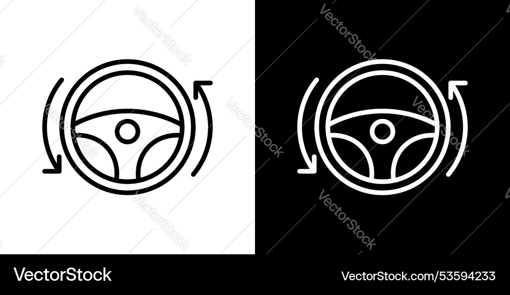 Autopilot thin line icon set Royalty Free Vector Image