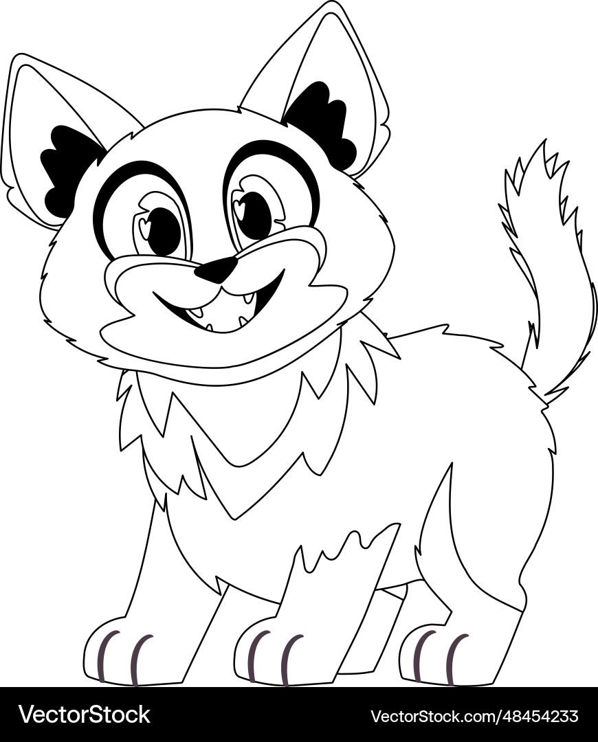 Cleverly cat in a organize uncommon Vector Image