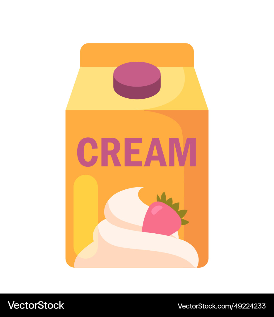Dairy Cream Collection Vector Image