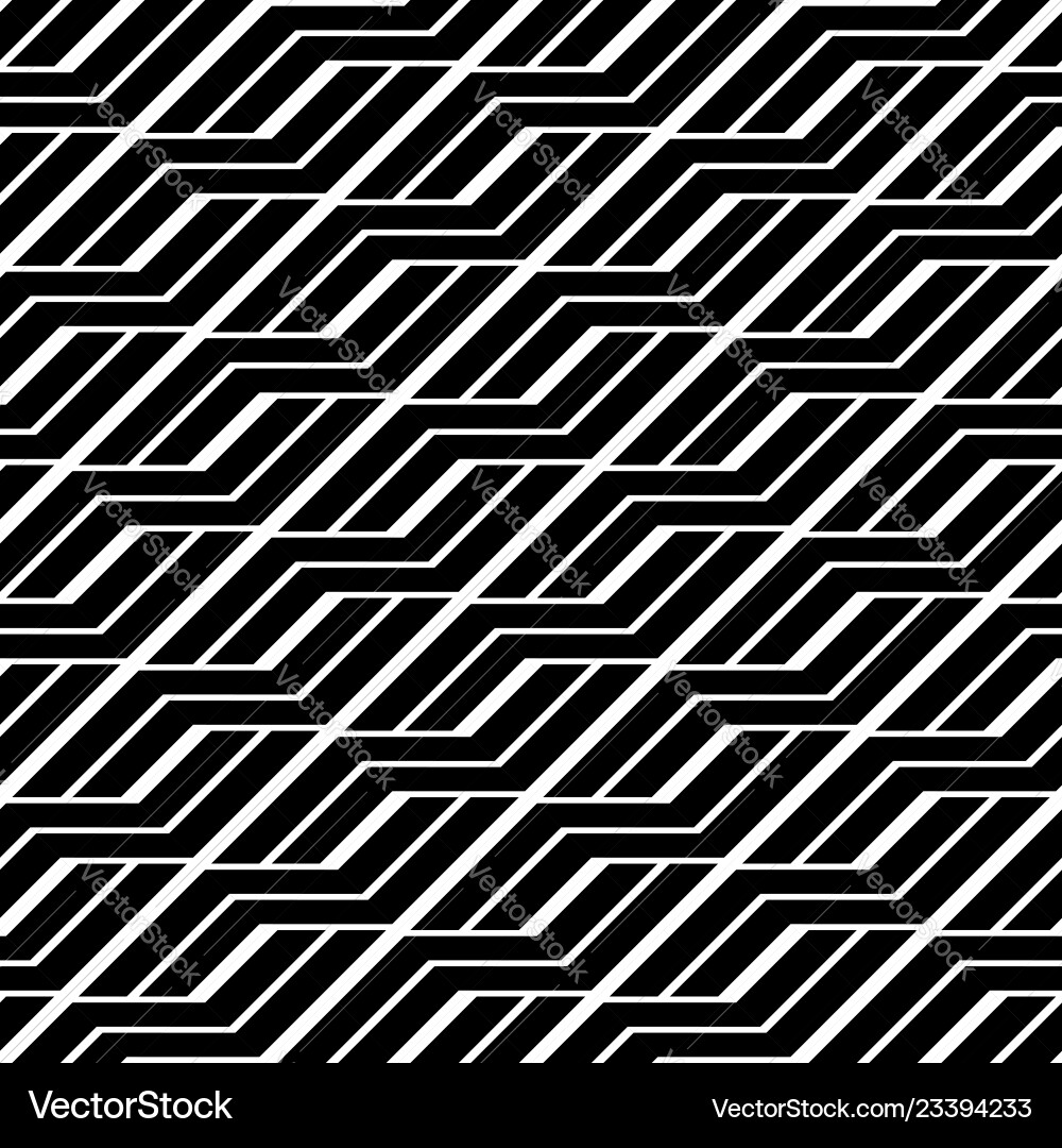 Design seamless monochrome zigzag pattern Vector Image