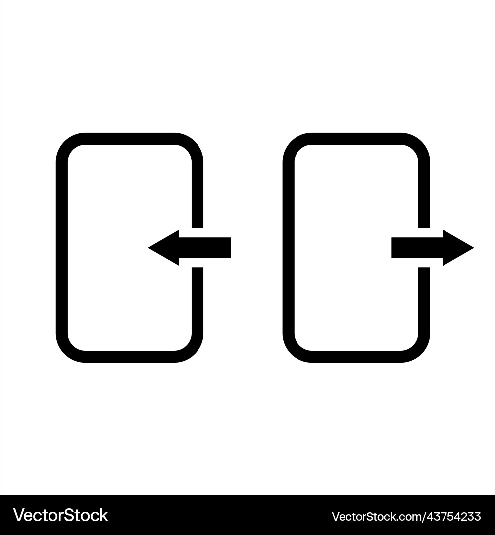 Exit icon logout and output outlet out symbol flat Exit icon logout and output outlet out symbol flat vector image