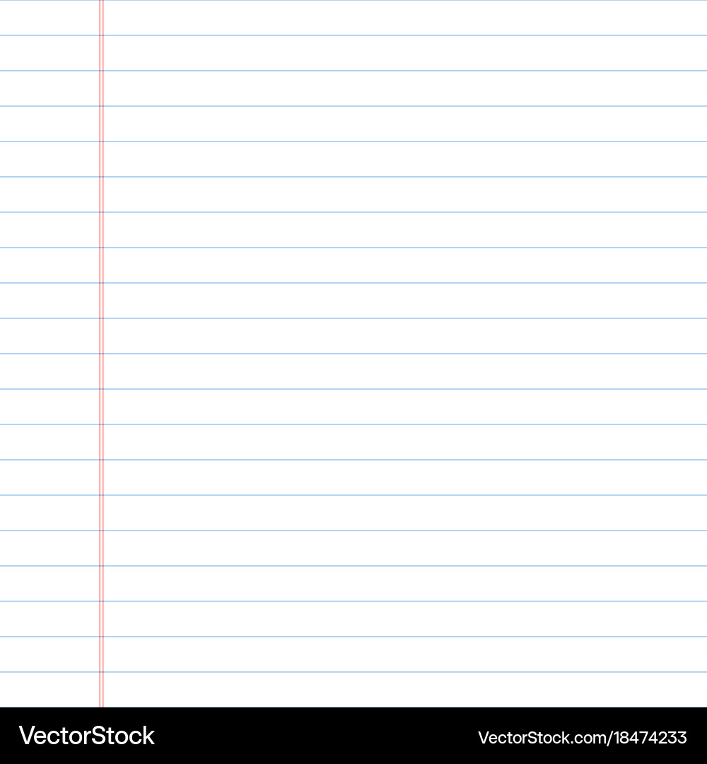 Lined paper Royalty Free Vector Image - VectorStock