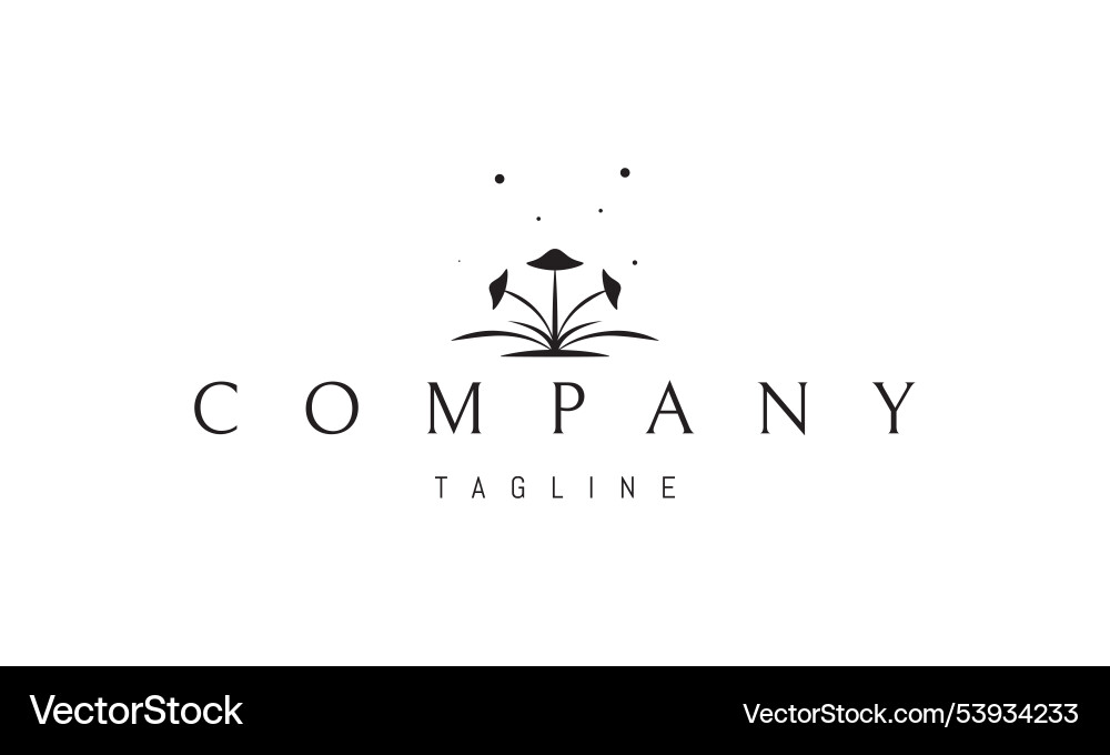 Logo with an abstract image of three Logo with an abstract image of three vector image