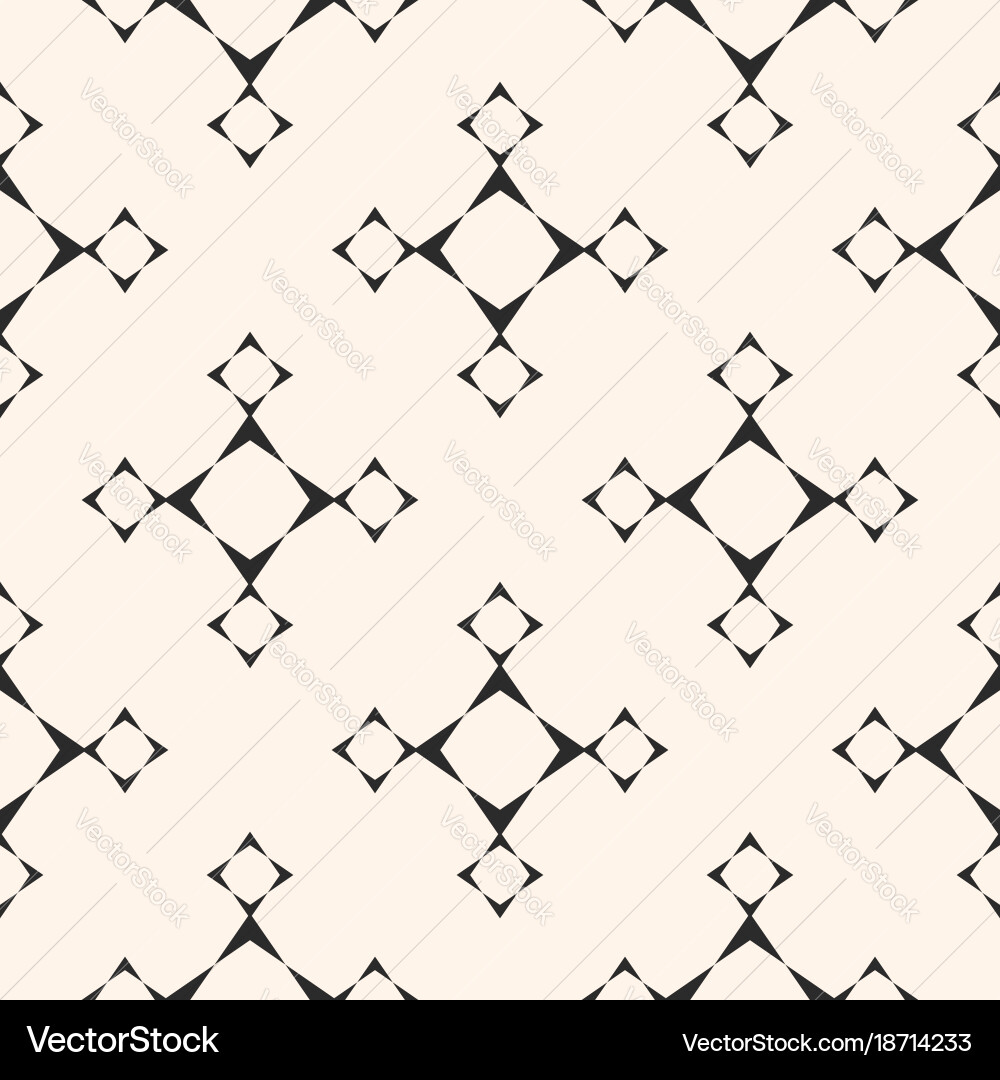 Minimalist seamless pattern with linear star Vector Image
