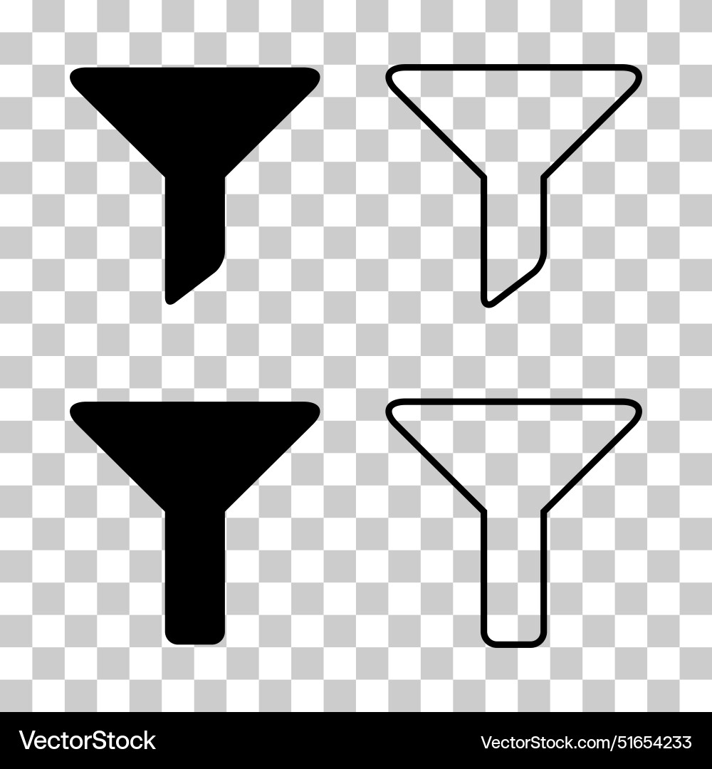 Set von Filter-Taste Web-Form-Icon Filterung Set von Filter-Taste Web-Form-Icon Filterung vektorbild