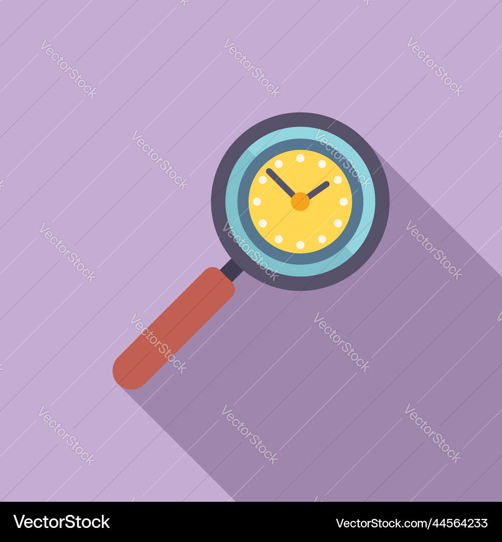 Time search control icon flat work project Time search control icon flat work project Vector Image