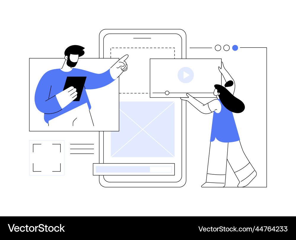 Ui and ux design abstract concept Ui and ux design abstract concept vector image