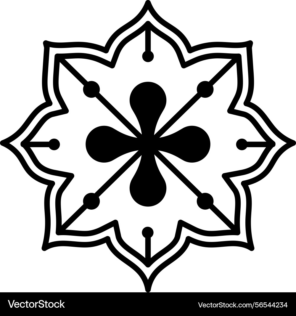 Abstract shape icon line simple flat Abstract shape icon line simple flat Vector Image