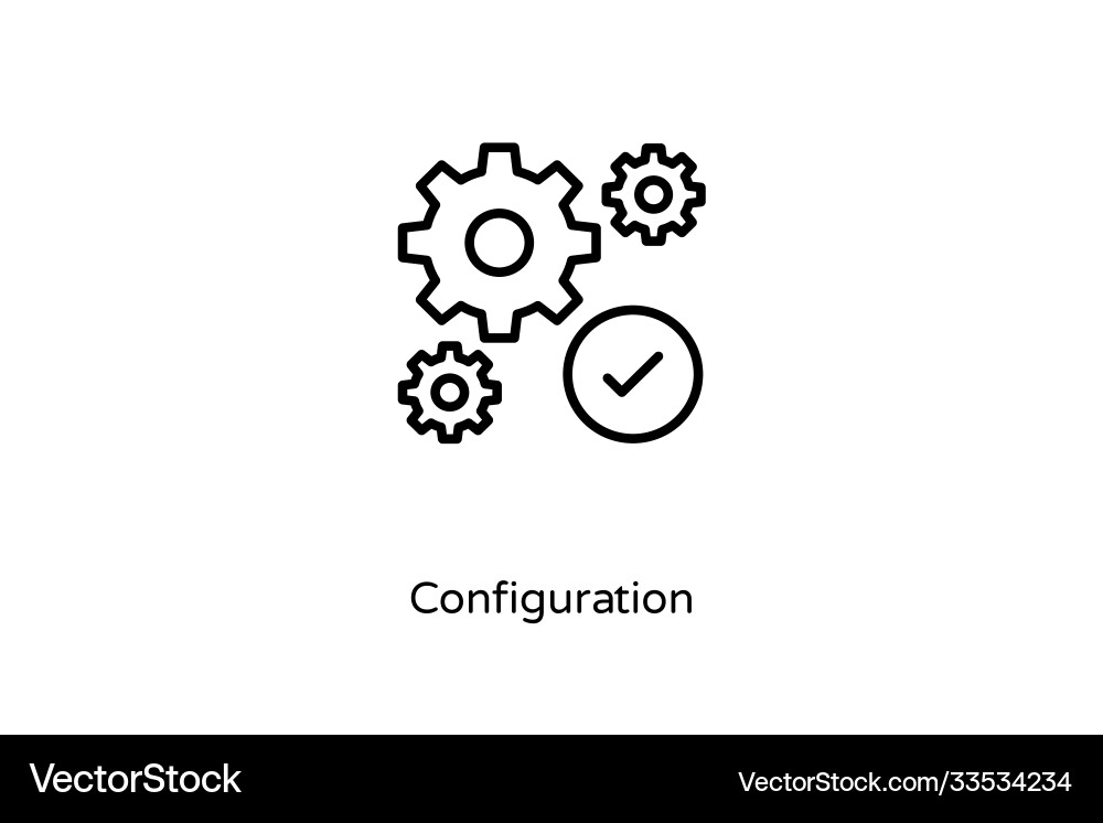 Configuration Configuration vector image