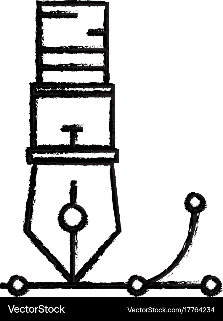 Figure pen object design tool to write Vector Image