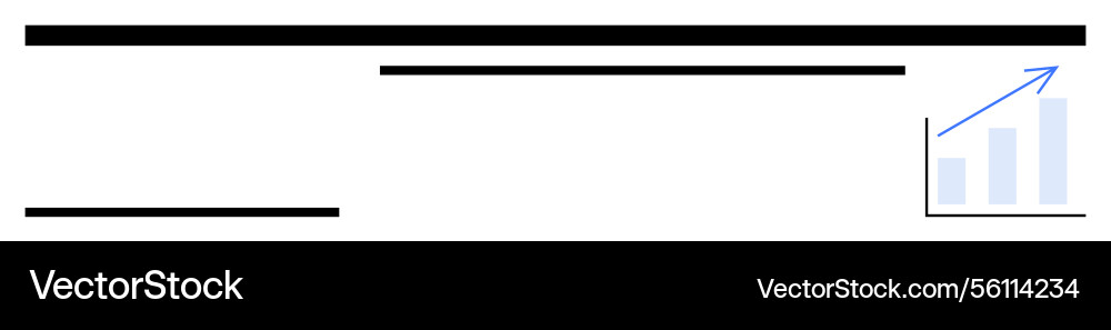 Progress tracking with simple bar chart and growth Progress tracking with simple bar chart and growth Vector Image