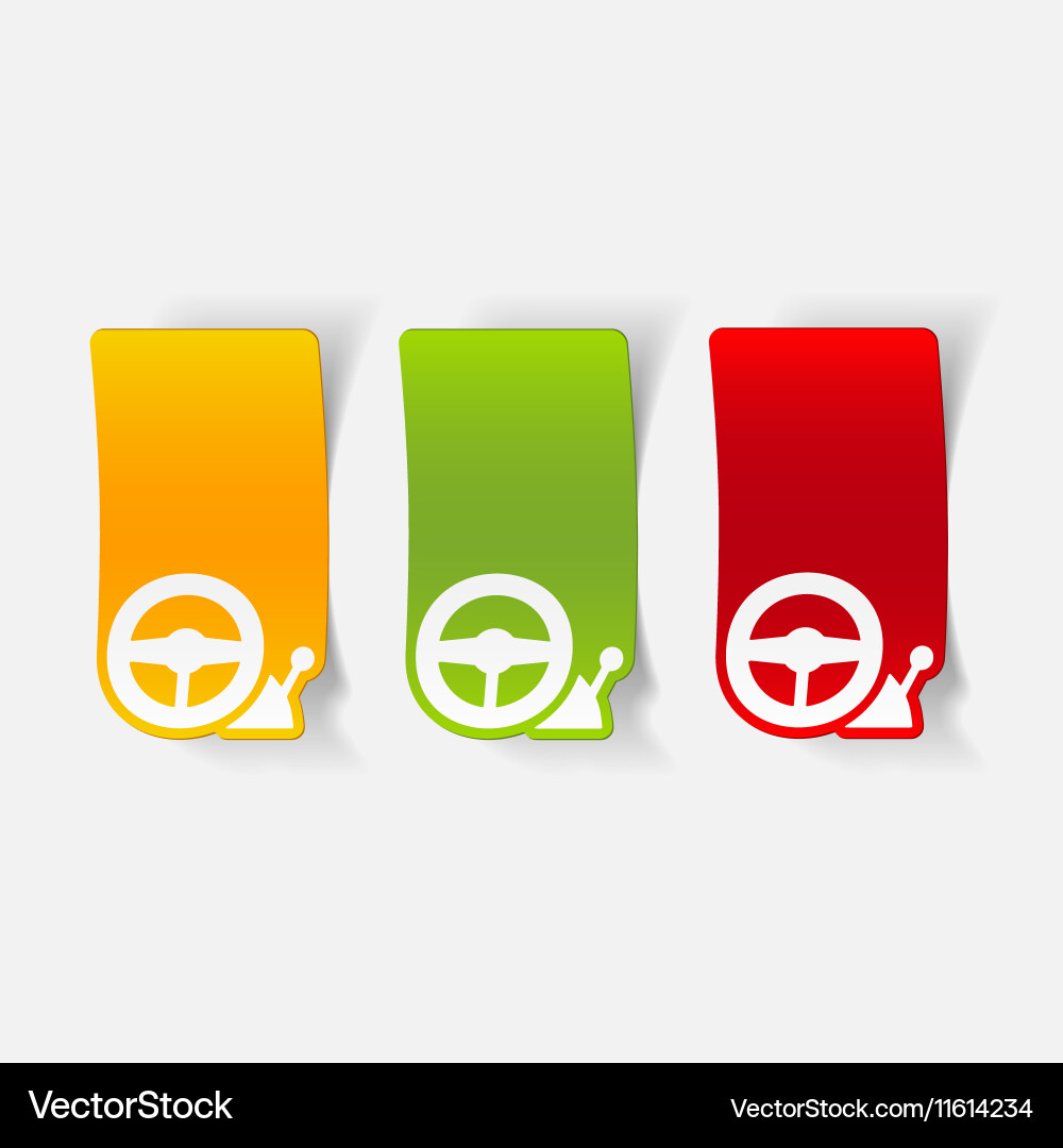 Realistic design element joystick Vector Image
