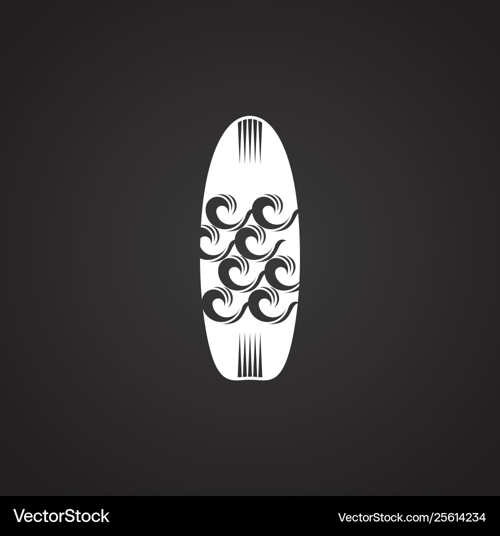 Surfboard icons on background for graphic and web Surfboard icons on background for graphic and web vector image