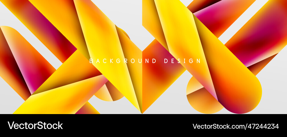 Triangle fluid color gradient abstract background vector image