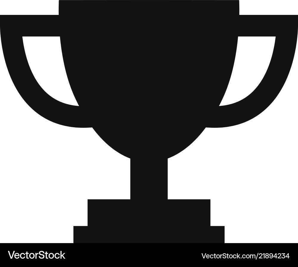 Trophy cup icon Trophy cup icon vector image