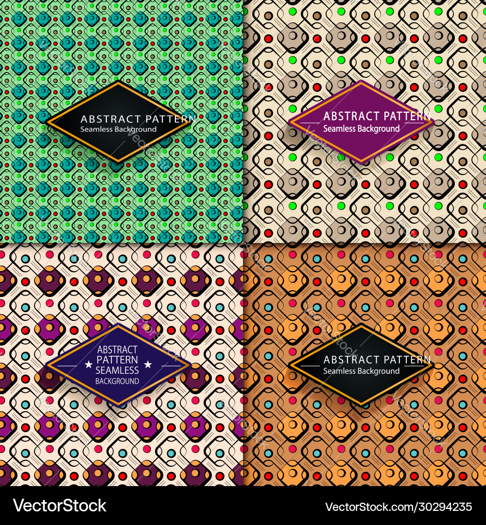 Abstract pattern seamless patterns background vs vector image