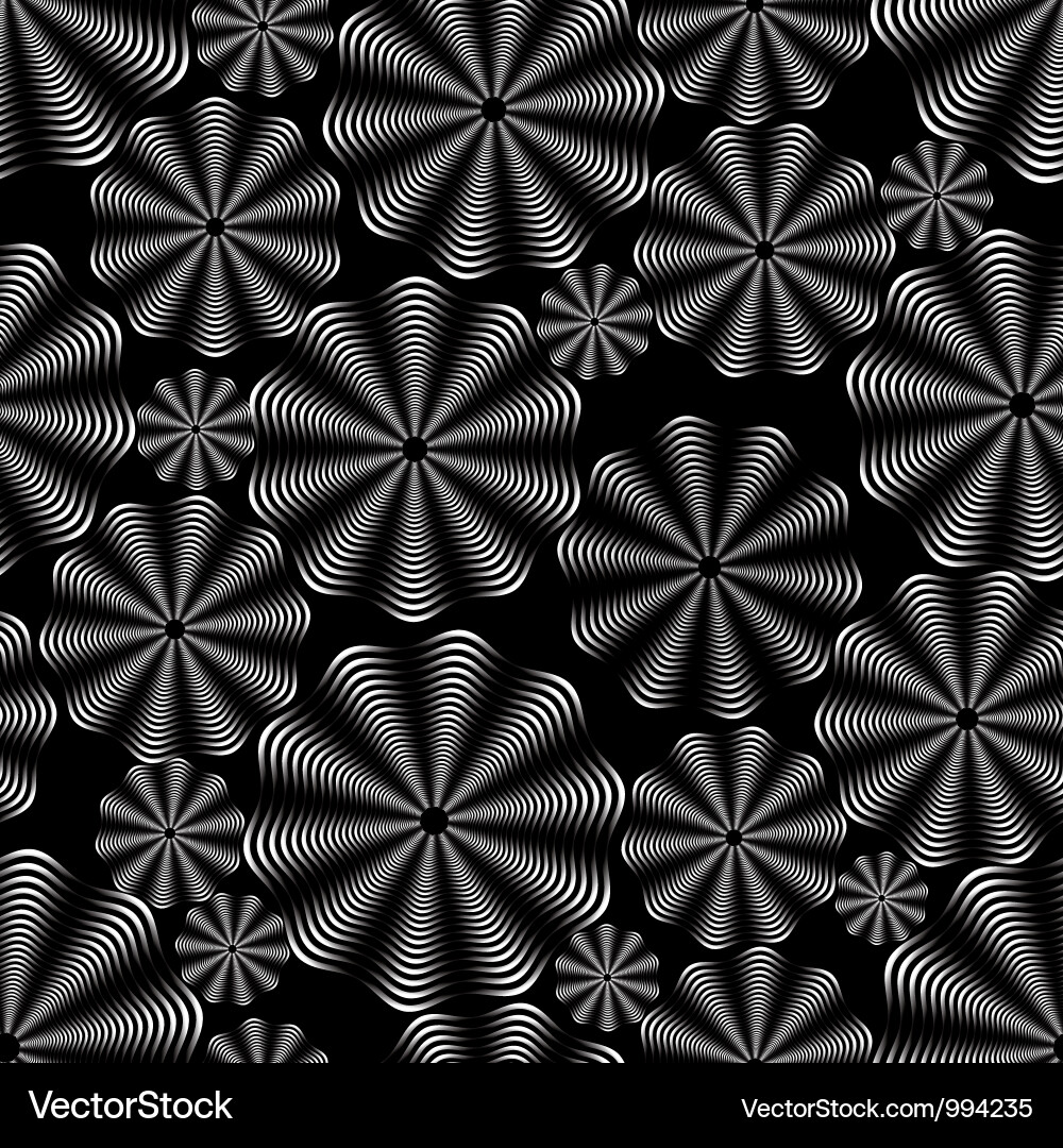 Black seamless pattern Vector Image