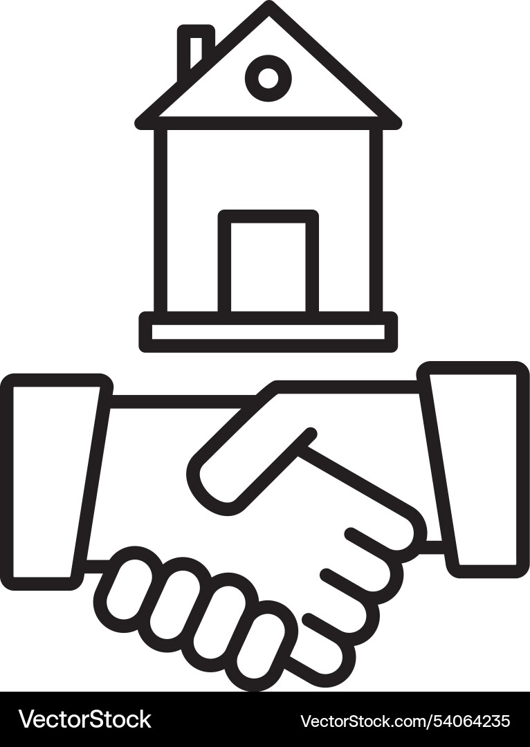 Contract line icon design Vector Image