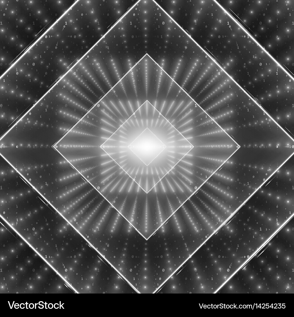 Data flow visualization square vector image