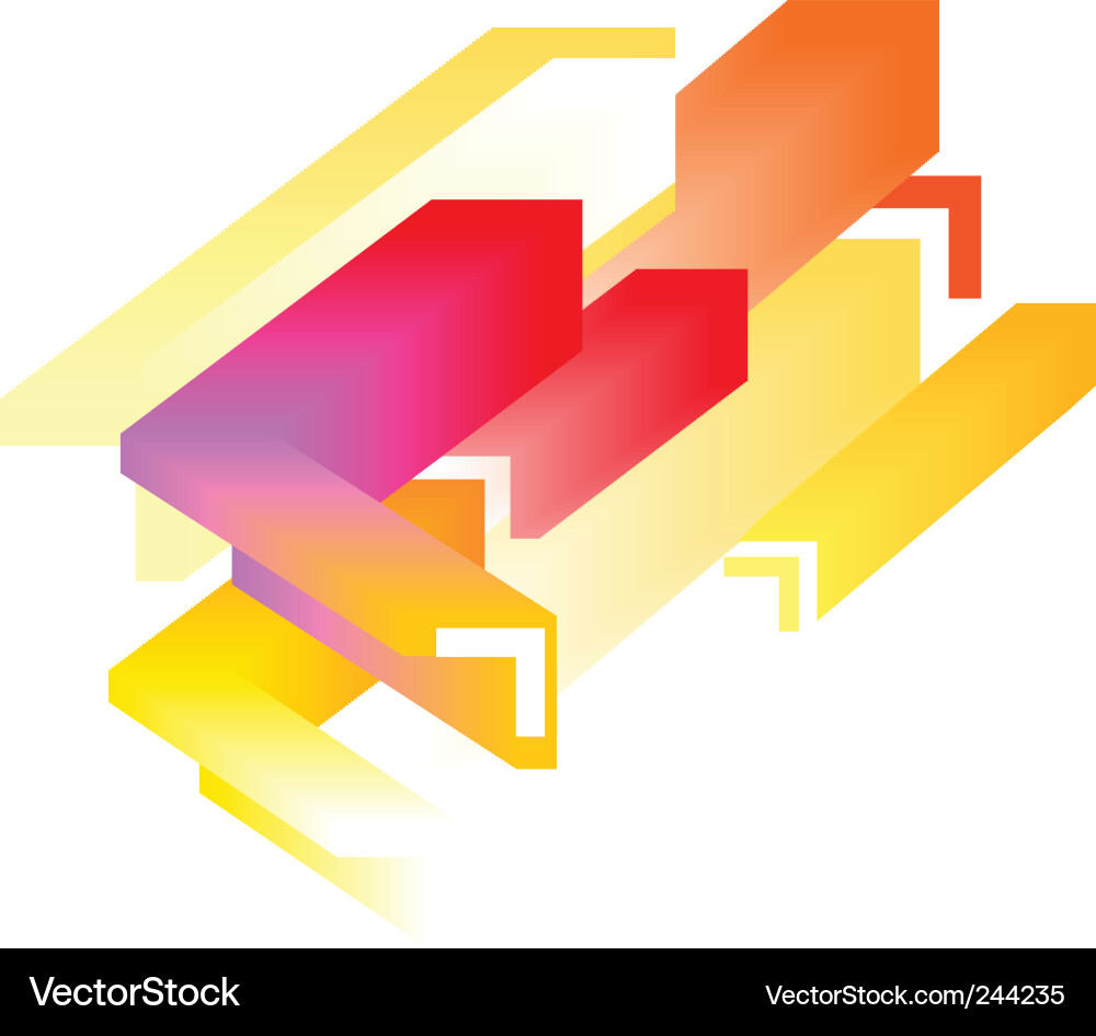 Dynamic Geometric Forms vector image