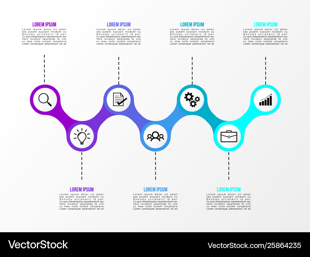 Infographic design template with options steps Infographic design template with options steps vector image