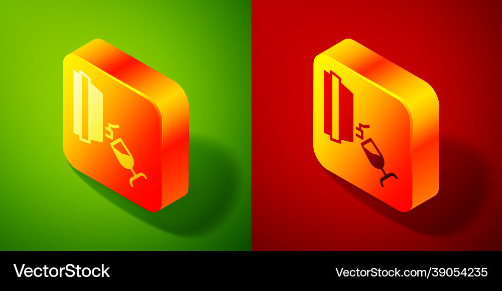 Isometric wine tasting degustation icon isolated Isometric wine tasting degustation icon isolated vector image