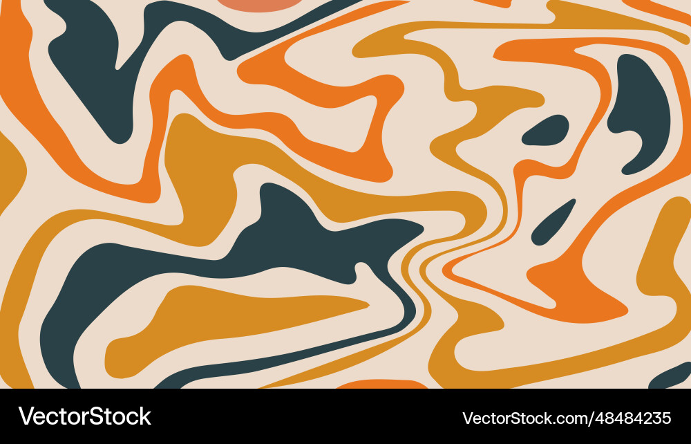 Retro abstract curve background in autumn colors Retro abstract curve background in autumn colors vector image