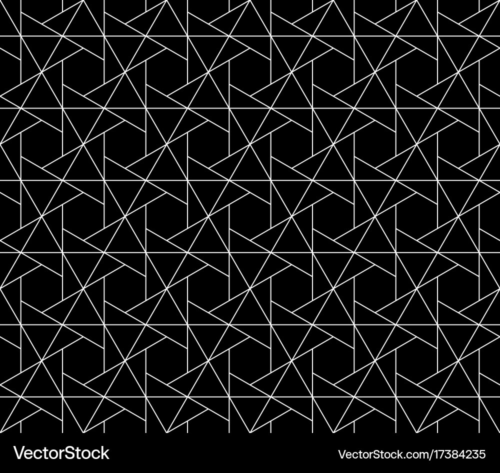 Seamless geometric pattern with editable vector image