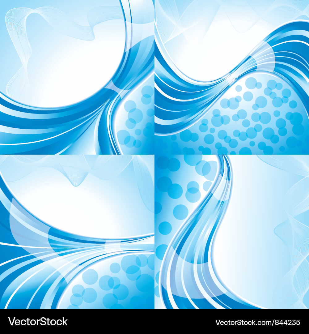 Set of abstract backgrounds Vector Image