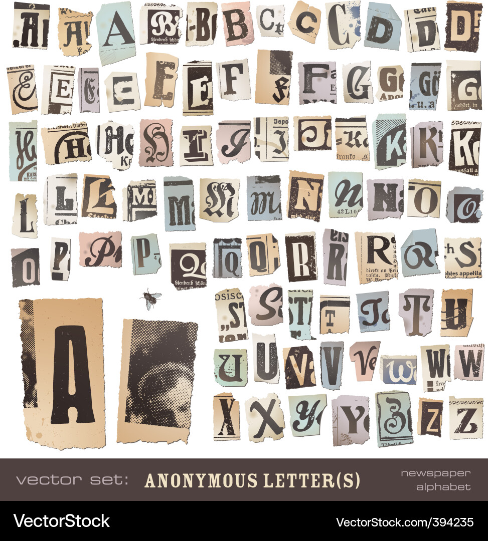 Vintage Newspaper Fragments vector image