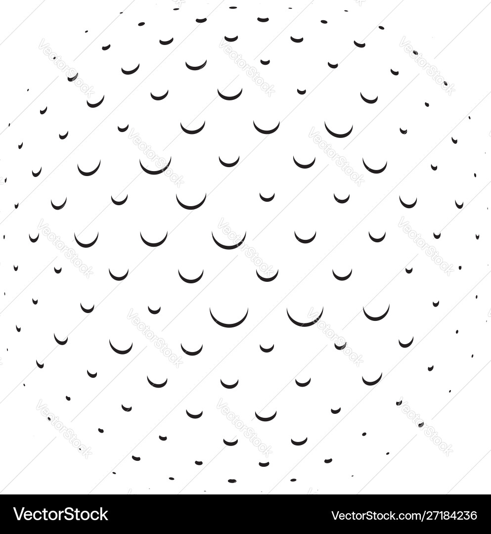 3d circular burst convex globe sphere orb distort Vector Image
