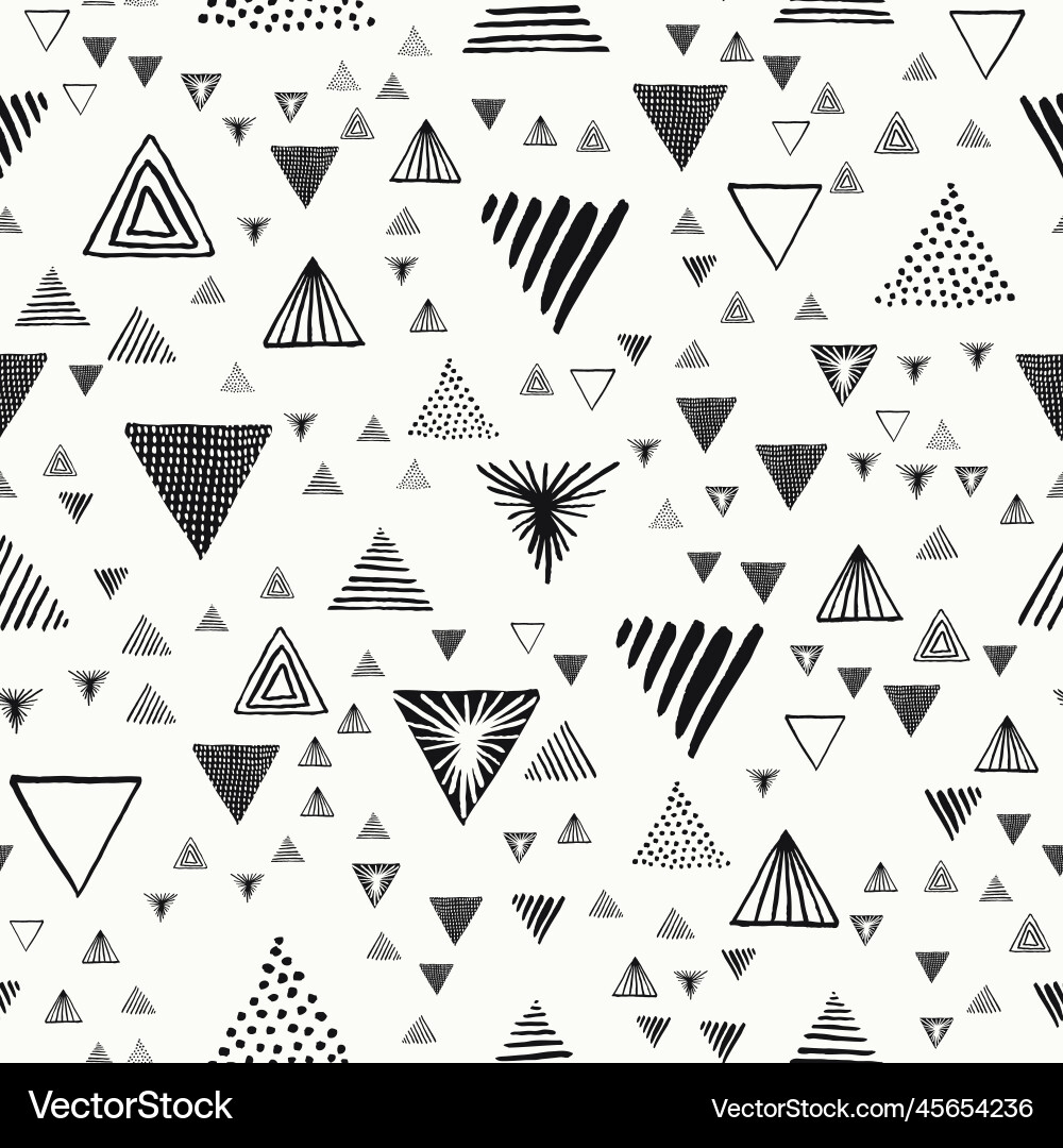 Abstract geometric pattern with triangles vector image