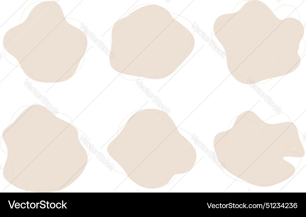 Blobs fluid liquid shapes symbol visual set Blobs fluid liquid shapes symbol visual set Vector Image