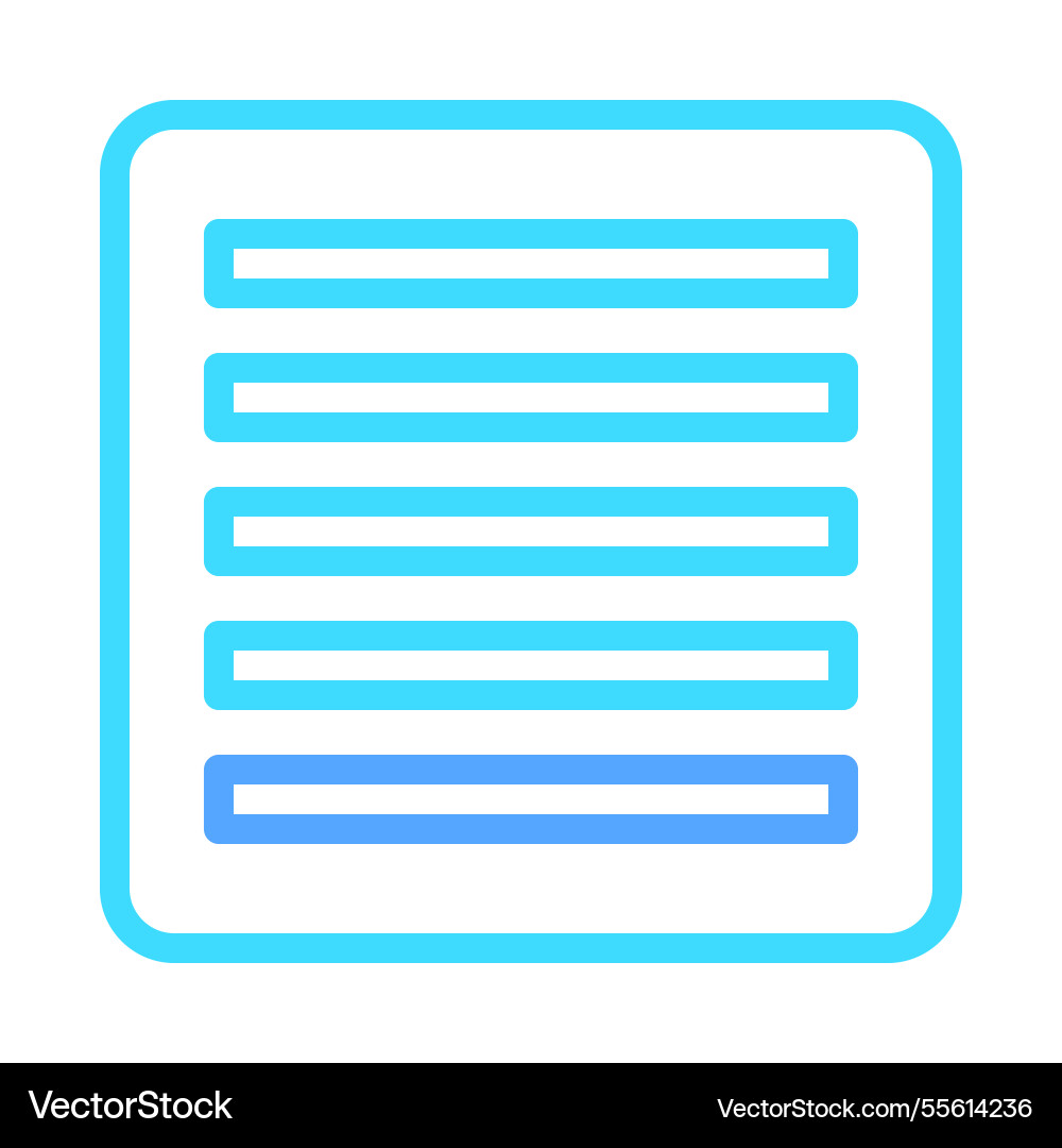 Blue text document icon for website interface Blue text document icon for website interface vector image
