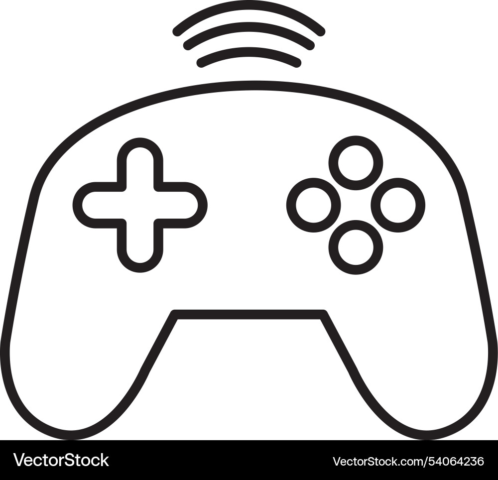 Controller line icon design Vector Image