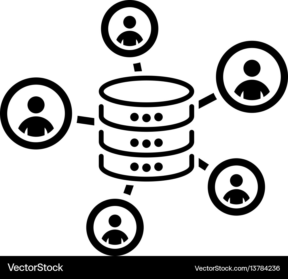 Data Collection Icon Set vector image