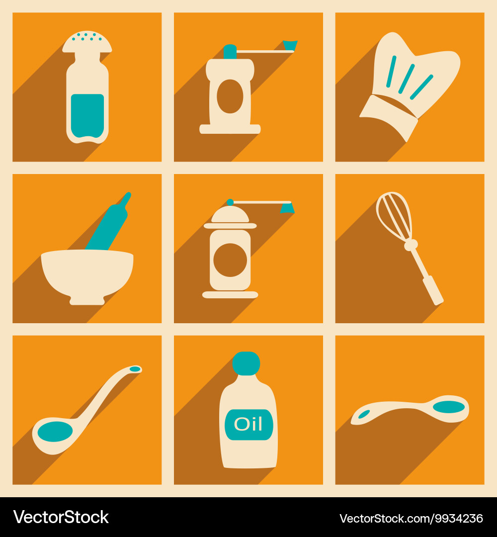Flat with shadow concept and mobile application vector image