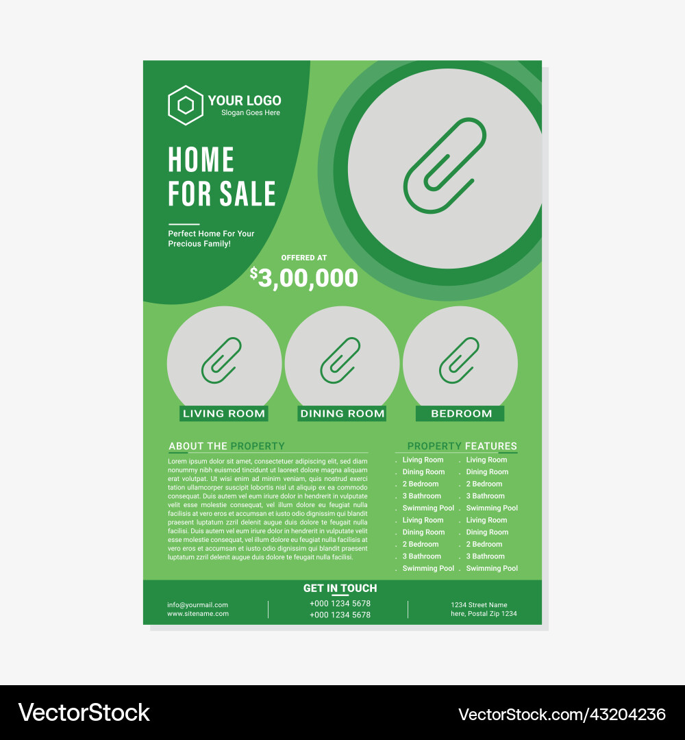 Flyer and brochure design template Flyer and brochure design template vector image