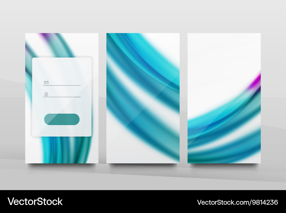 Mobile background ui vector image