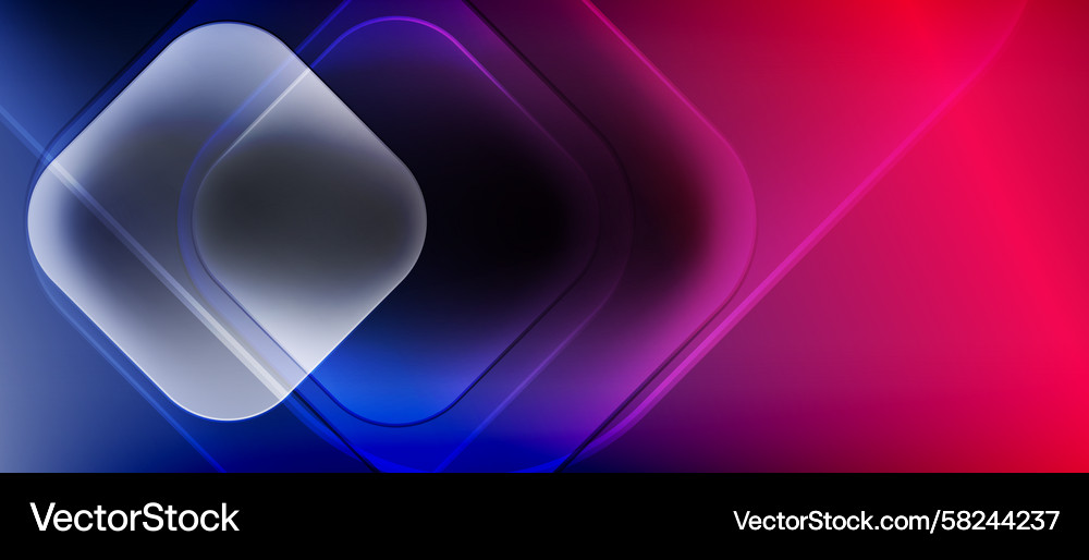 Abstract Layered Gradient Squares Vector Image