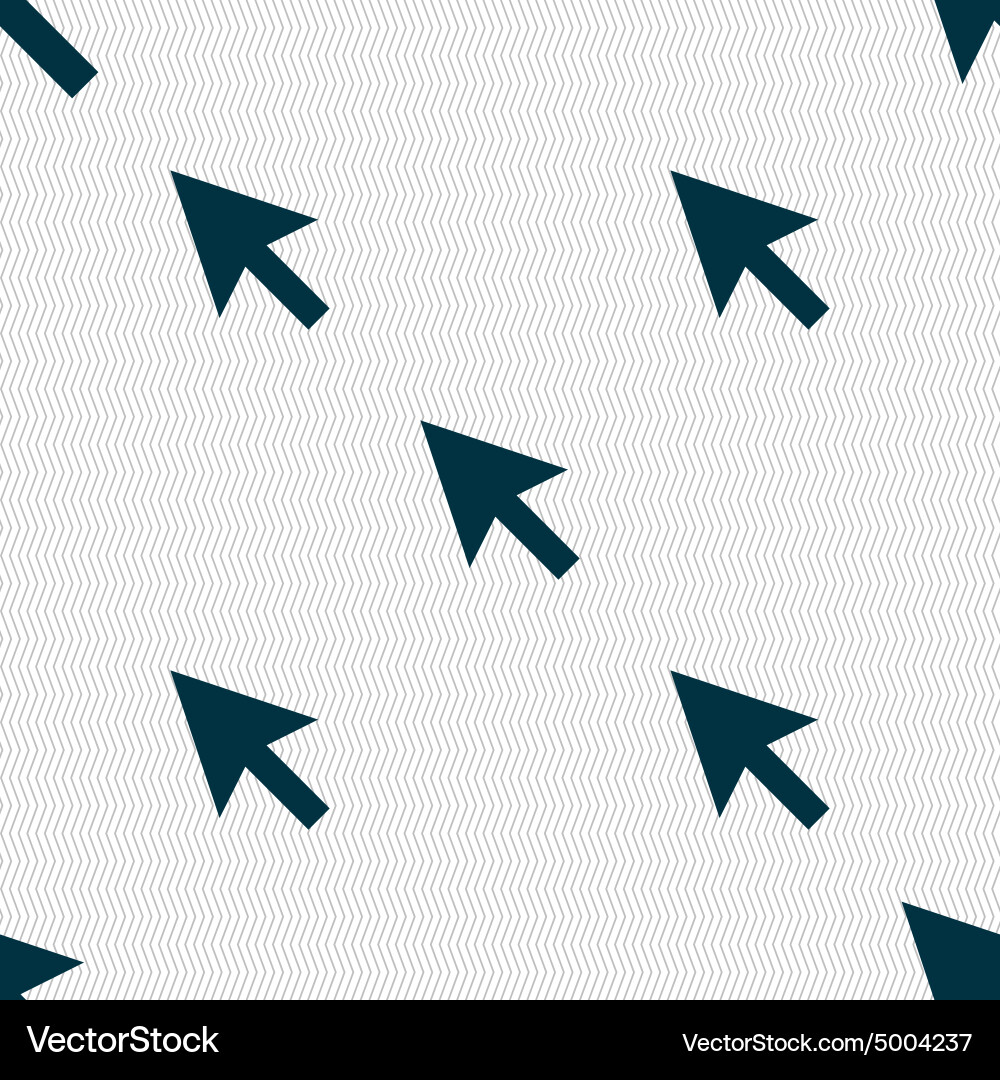 Arrow cursor computer mouse icon sign seamless Vector Image