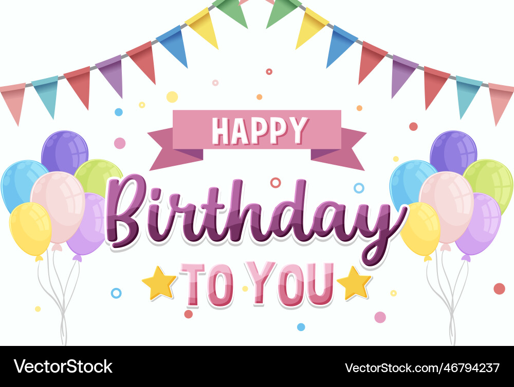 Happy Birthday Nachricht für Banner oder Poster Design Happy Birthday Nachricht für Banner oder Poster Design vektorbild