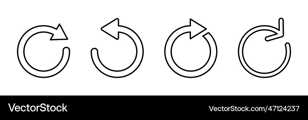 Refresh icon reload update vector image
