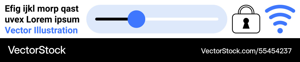 User interface design with lock icon slider User interface design with lock icon slider vector image