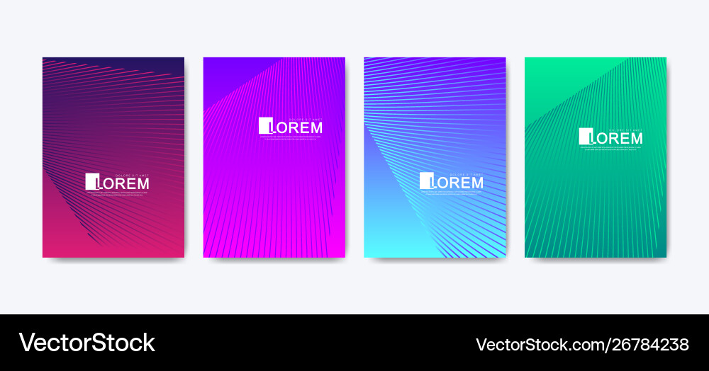 Abstract Gradient Lines Pattern Vector Image