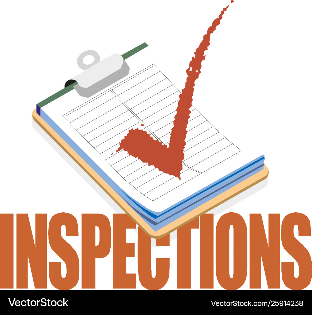 Check mark icon in blank form document vector image