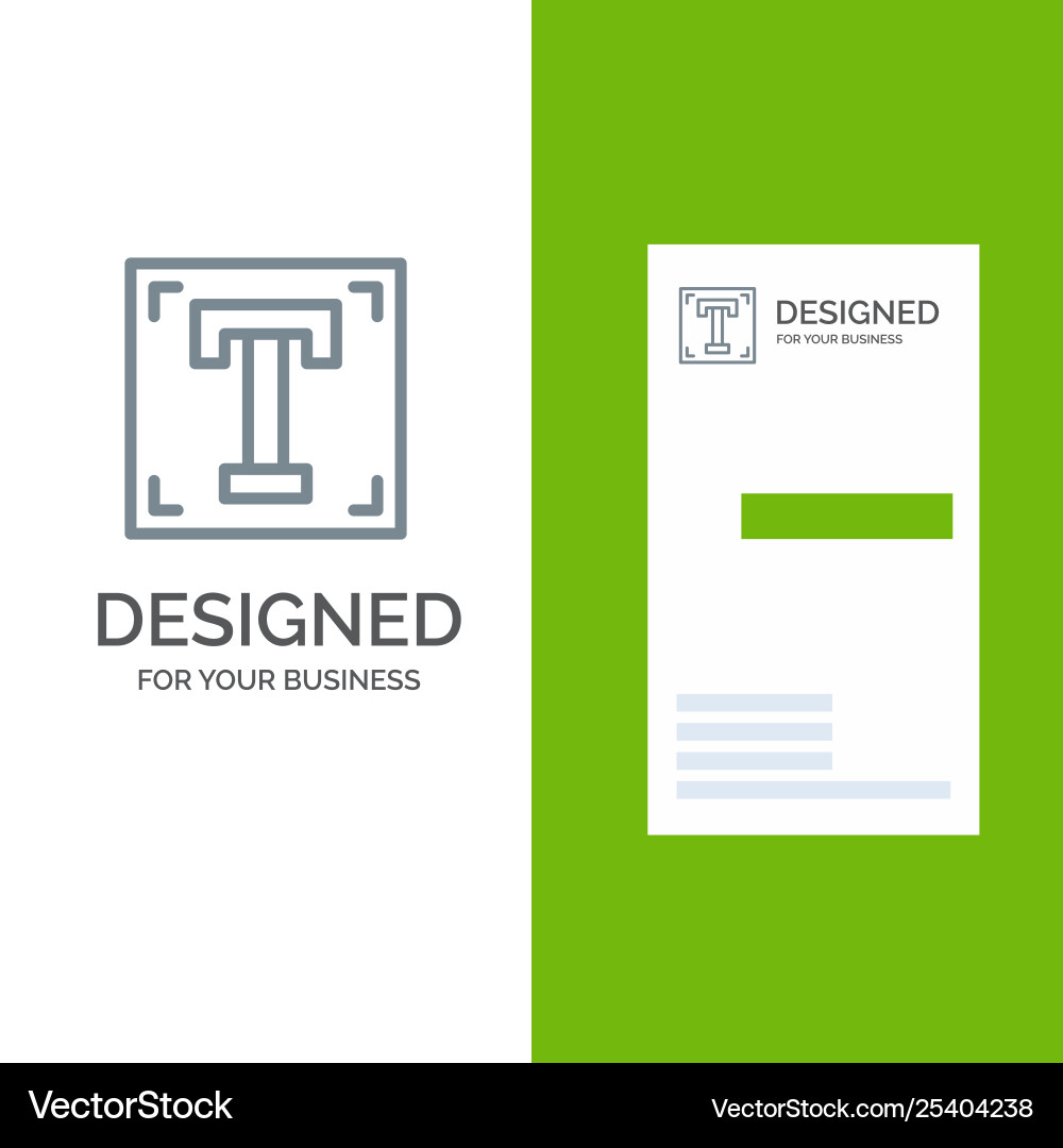 Designer font path program text grey logo design vector image