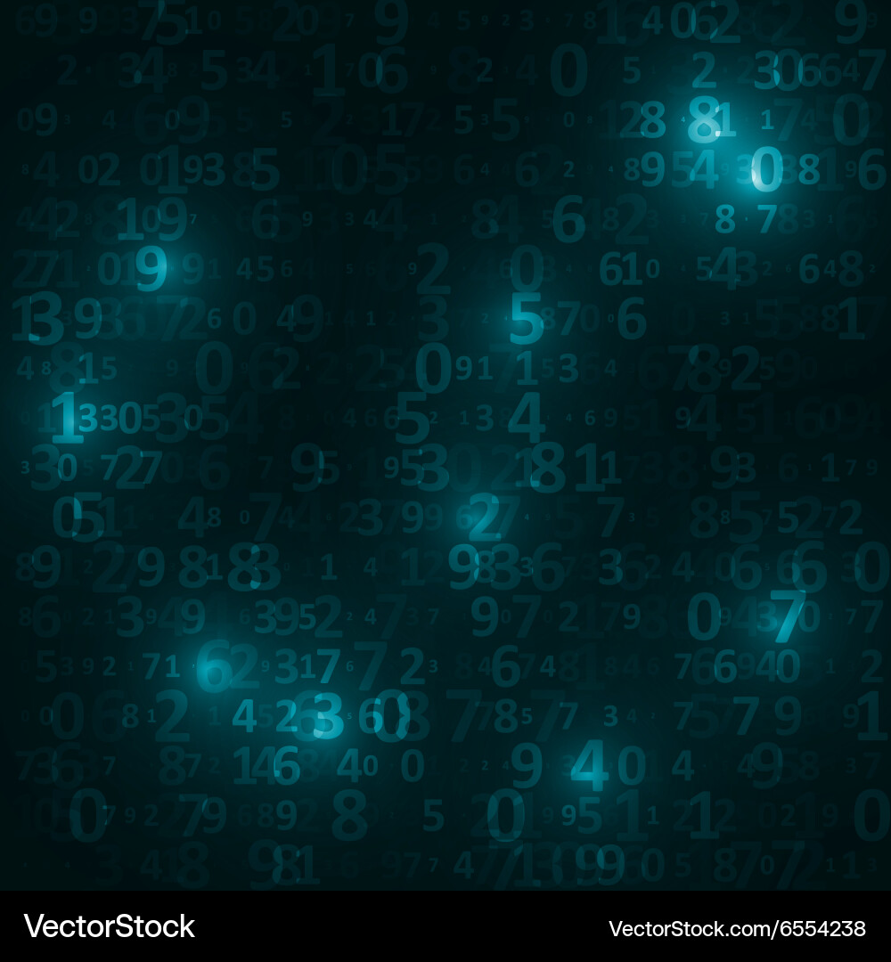 Digital code background vector image