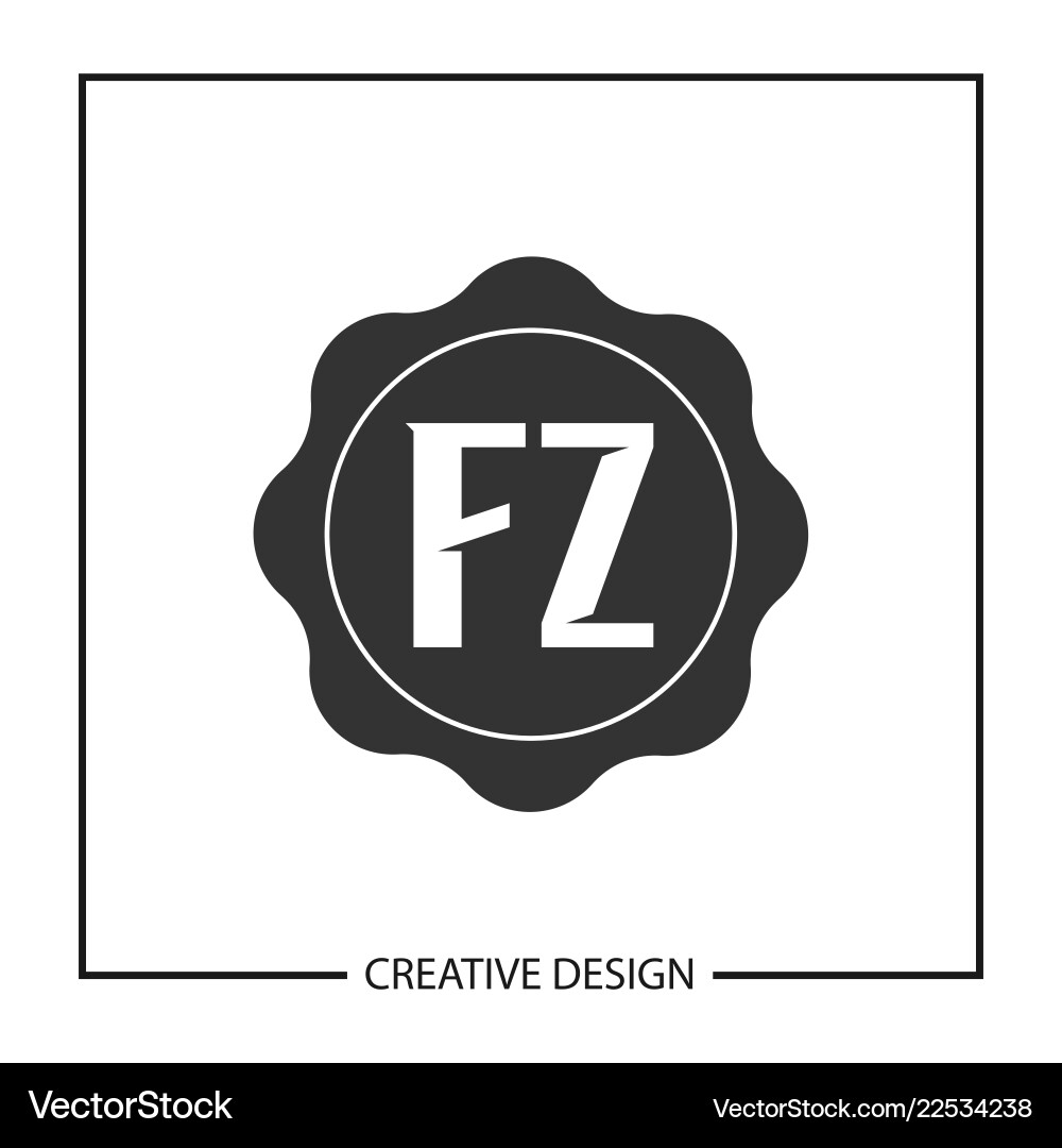 Erster Buchstabe fz Logo Vorlage Design Erster Buchstabe fz Logo Vorlage Design vektorbild