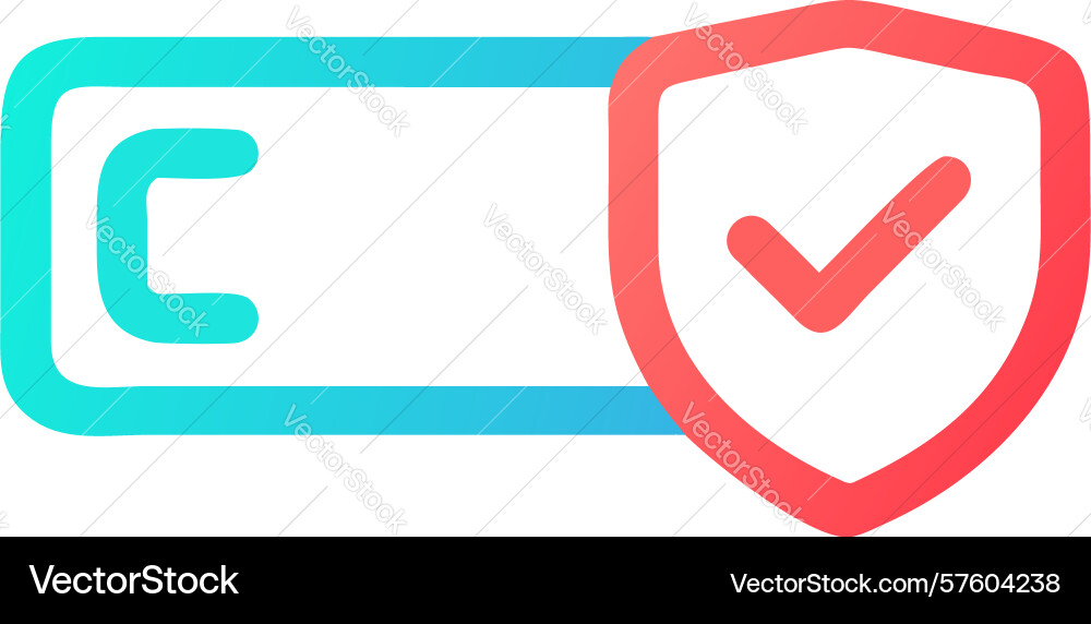 Fast security check icon rapid verification vector image